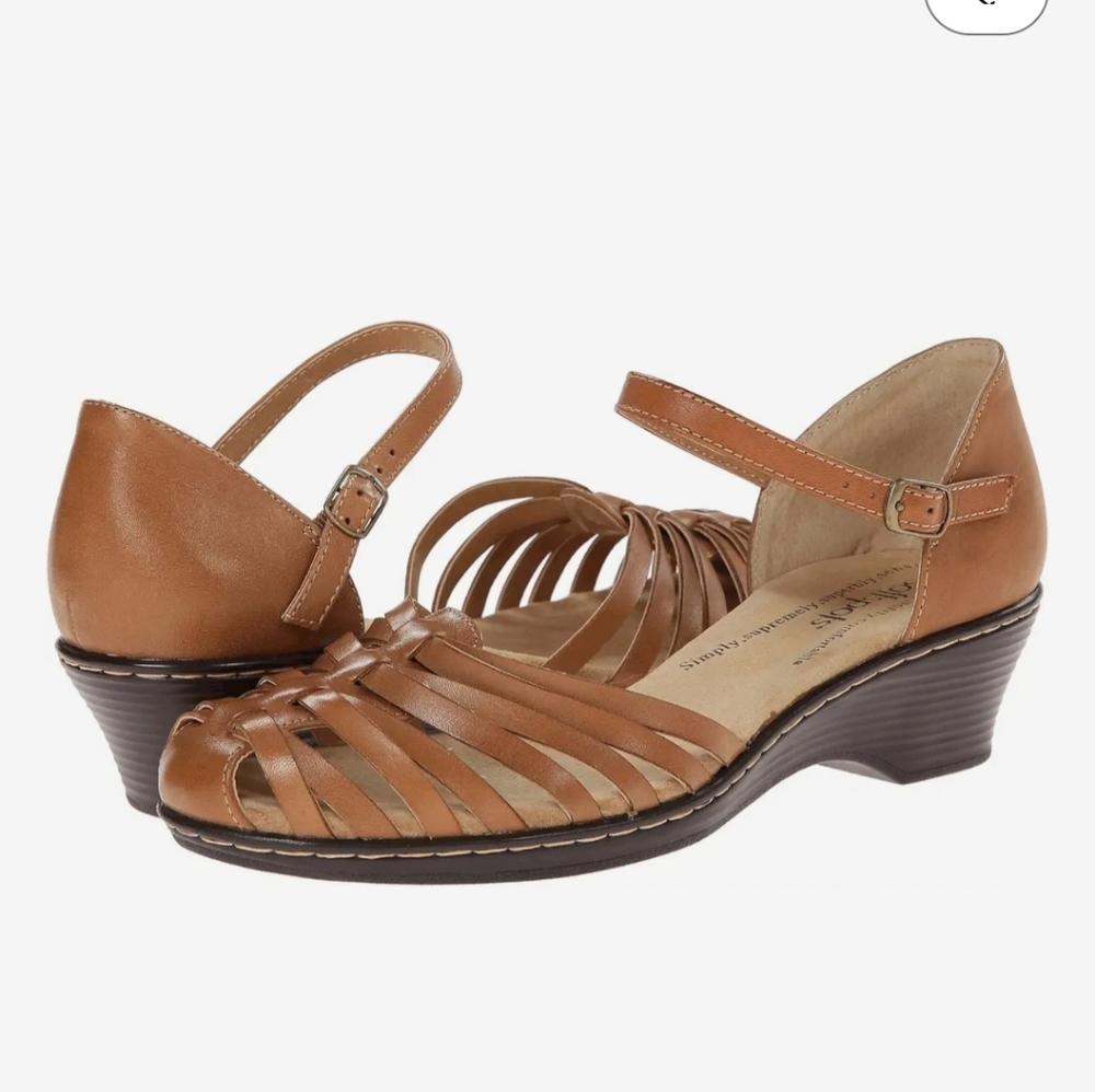 Women's Tan Leather Sandals